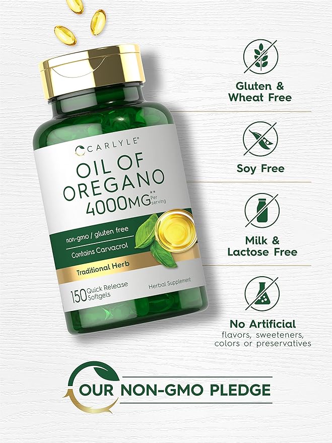 Carlyle Oil Of Oregano 3000 MG 150 Soft Gel - BeesActive Australia
