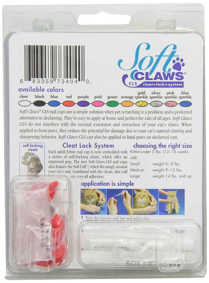 Feline Soft Claws Nail Caps Large Red - BeesActive Australia