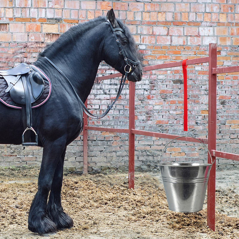 5 Pack Bucket Strap, Adjustable Water Bucket Strap Horse Supplies for Hay Nets, Bucket Hangers for Horses, Red Nylon Water Buckets Strap, Horse Stall, Outdoor Feeders, 22 Inch - BeesActive Australia