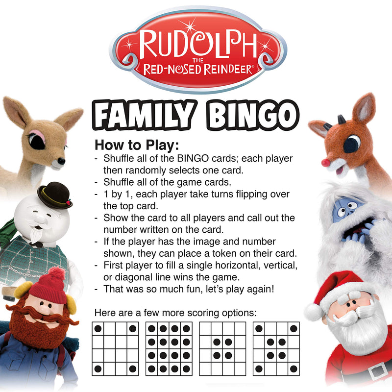 [AUSTRALIA] - Aquarius Rudolph The Red Nosed Reindeer Family Bingo, Multicolor 