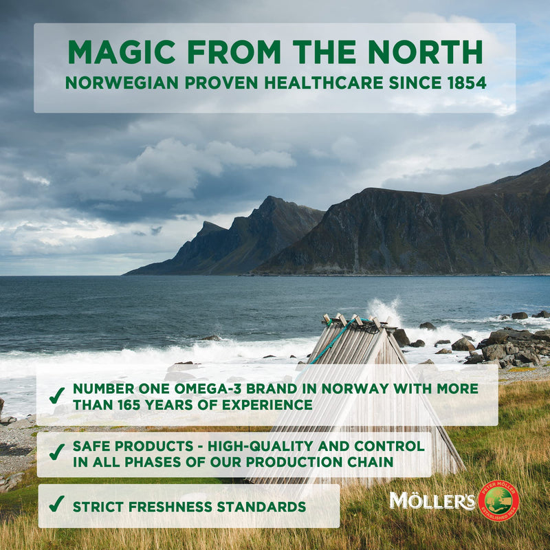 Moller�s � | M�ller's Total | Complete Daily Supplement | Nordic Omega-3 Dietary Supplement with EPA and DHA | Broad Spectrum of Vitamins and Minerals | Ginseng, Hawthorn & Golden Root | 56 Capsules - BeesActive Australia
