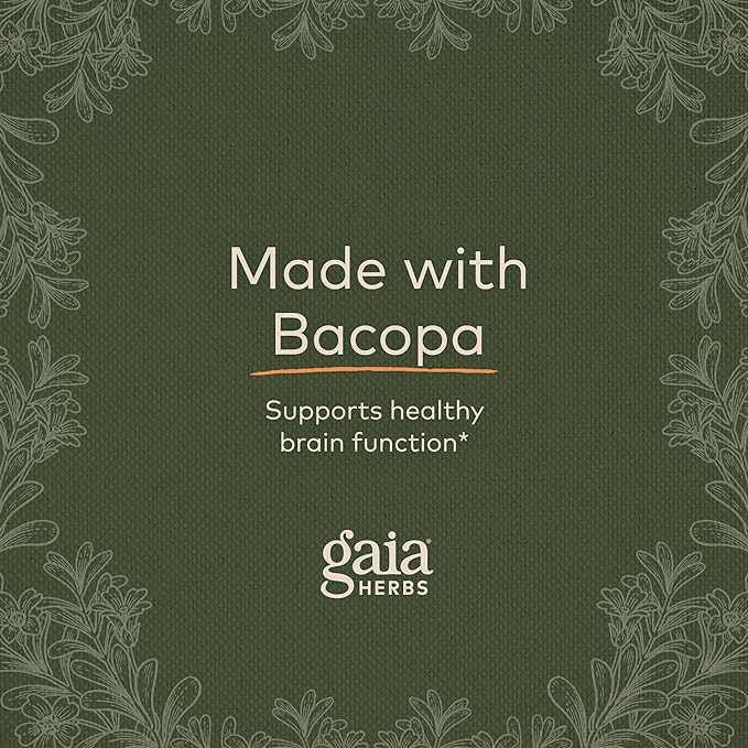 Gaia Herbs, Bacopa, 60 Vegan Liquid Phyto-Caps - BeesActive Australia