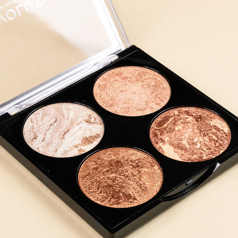 Makeup Revolution Bronzer Cheek Kit, Don't Hold Back, Face Makeup Bronzer Powder for Luminous Sunkissed Glow, Highlighter Makeup Bronzing Powder - BeesActive Australia
