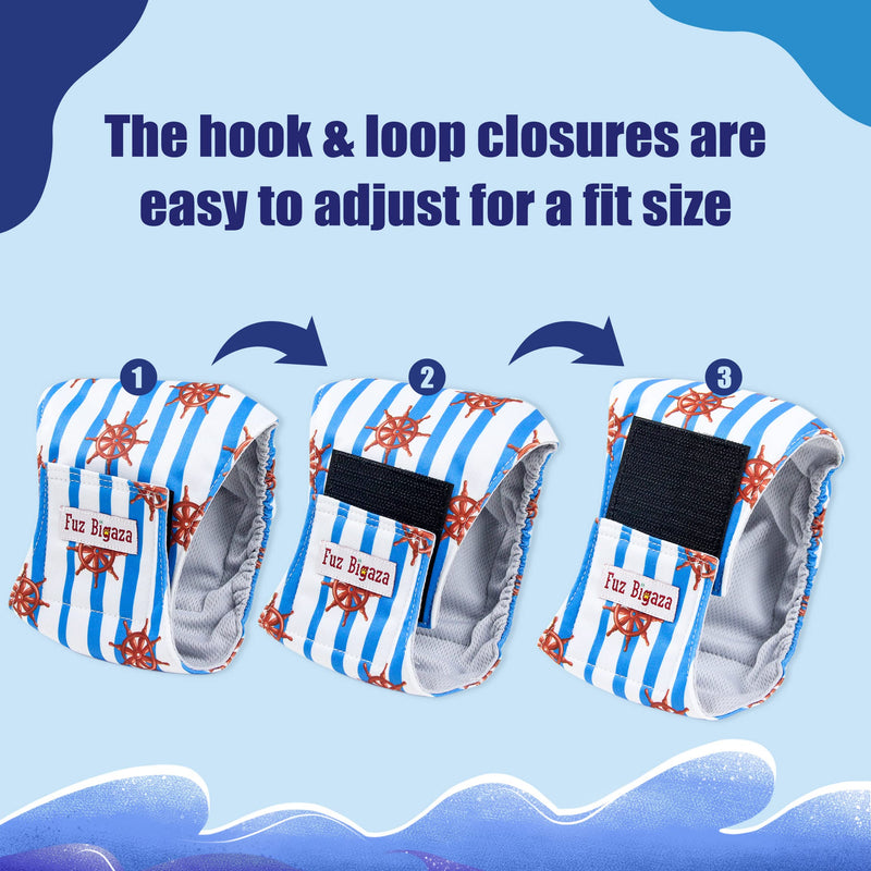 Fuz Bigaza Small Dog Diapers Male Set of 3 Reusable Belly Bands Wraps for Boy Dogs Doggy Doggie and Puppy - BeesActive Australia