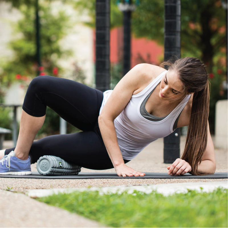 Trigger Point Performance CORE Foam Roller Multi-Density Solid Gray 12-Inch - BeesActive Australia