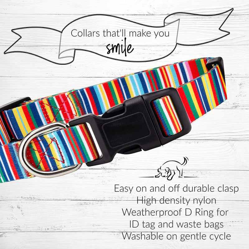 Lucky Love Dog Collar Combo Set | Matching Collar & Leash | Convenient & Reliable Small to Large Hippie Collar - BeesActive Australia