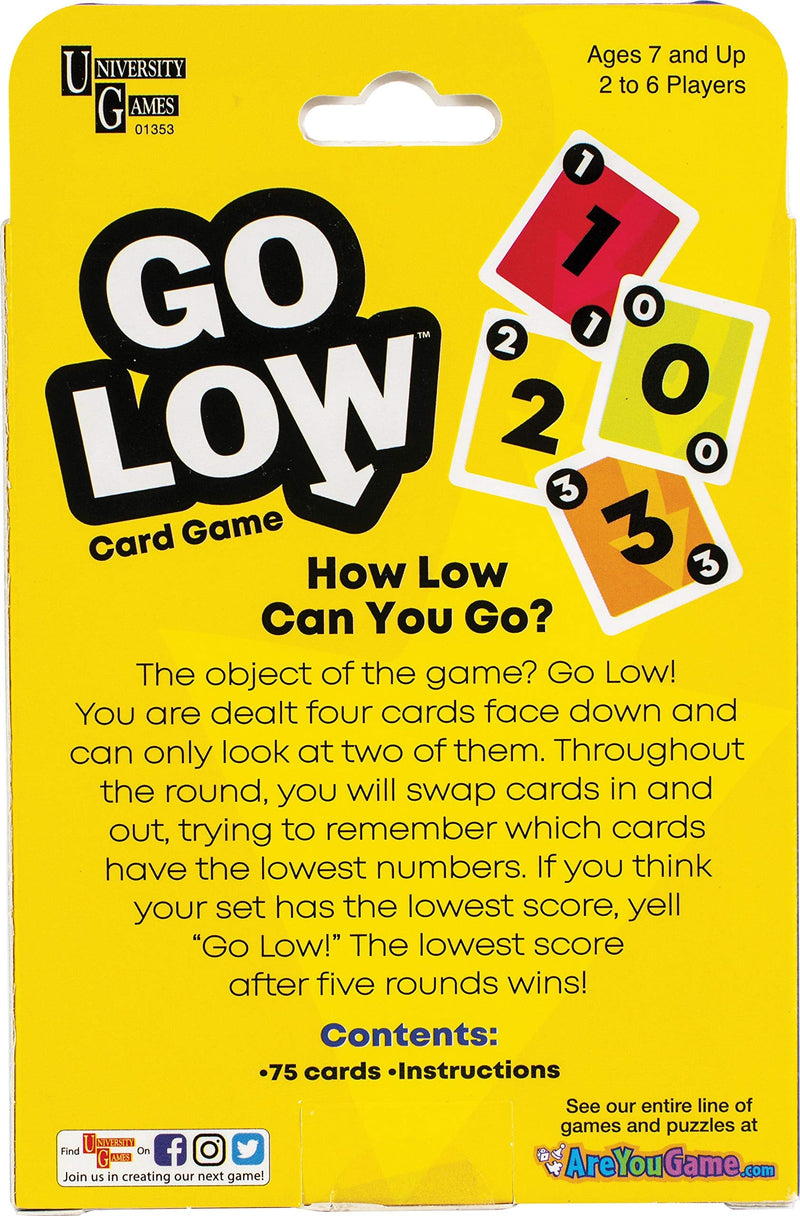 University Games Go Low Card Game - BeesActive Australia