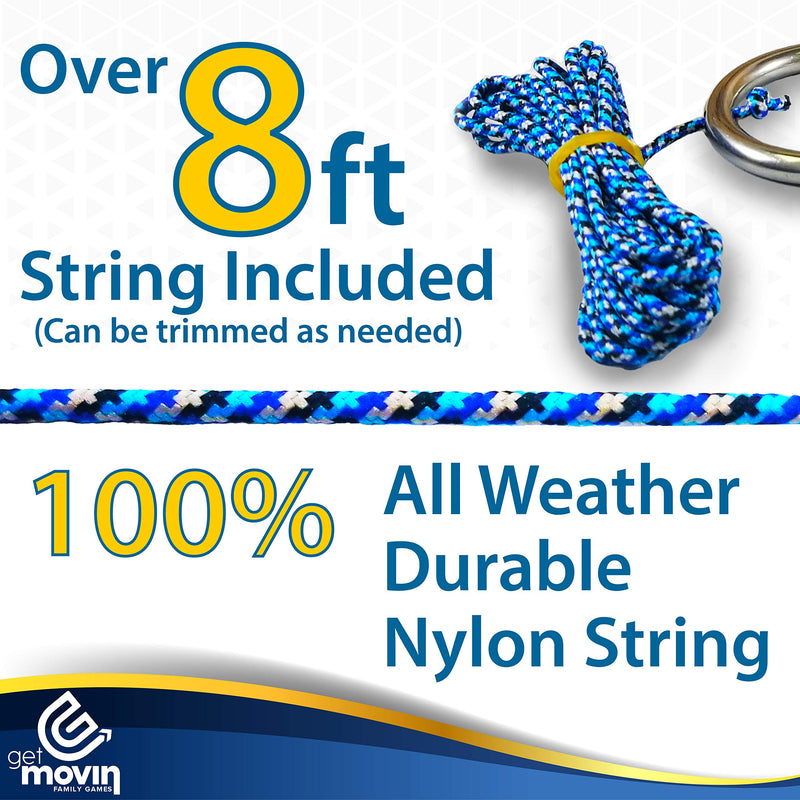 Hook and Ring Swing DIY Kit Stainless Steel Hardware and Nylon String Ring Toss Game Indoor – Outdoor for Endless Hours of Fun! GetMovin’ Sports - BeesActive Australia