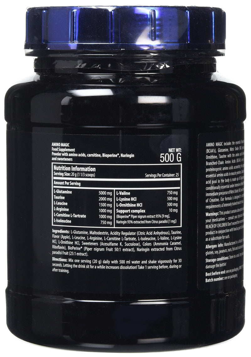 Scitec Nutrition Amino Magic Powder - 500 g, Apple - BeesActive Australia