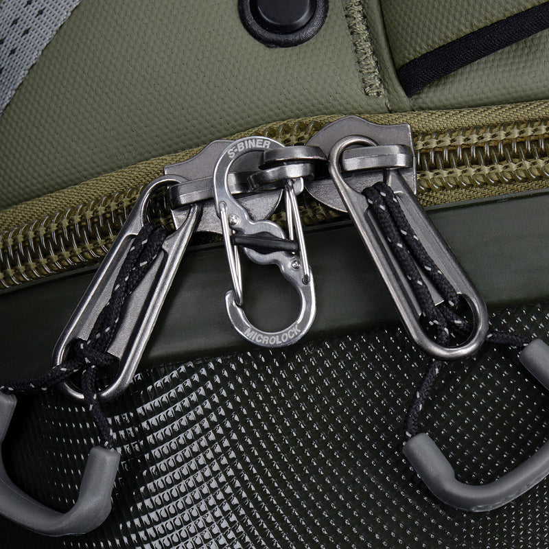Nite Ize S-Biner MicroLock, Locking Key Holder, Stainless-Steel 2-Pack - BeesActive Australia