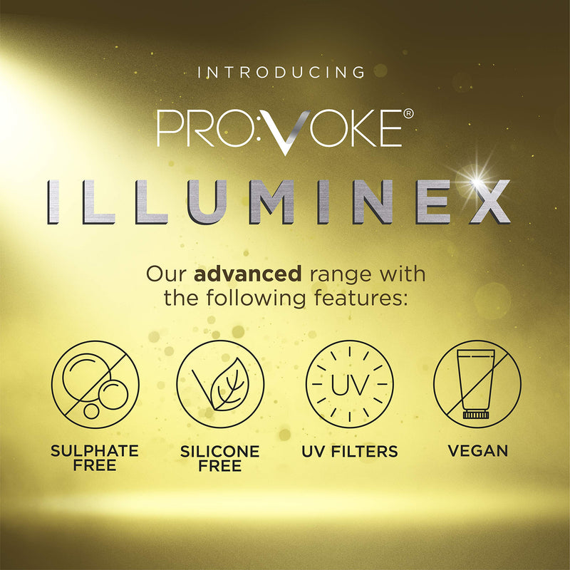 PROVOKE Illuminex Touch of Blonde Lightening Blonde Shampoo and Conditioner Duo Pack 200 ml, For Warm Blonde & Highlighted Blonde Hair - BeesActive Australia