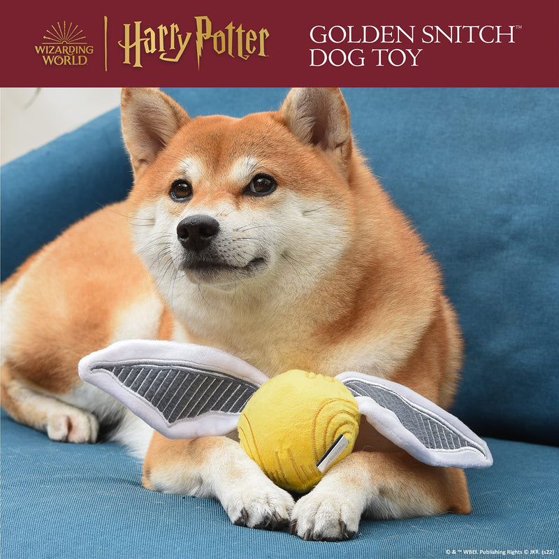 Harry Potter Dog Toys - Hogwarts Toys for Dogs, Dog Chew Toys, Crinkle Dog Toys, Squeaky Dog Toys, Harry Potter Pet Toys, Plush Dog Toy for Pets, Dog Rope Toys, Dog Toys with Squeaker Snitch Plush Toy 10 inch - BeesActive Australia