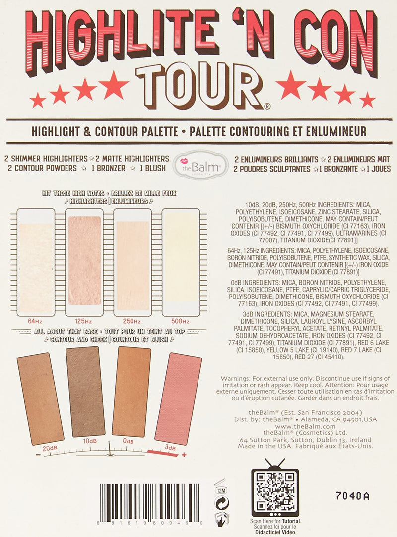 theBalm Highlighting & Makeup Conceal Powders 'N Contour Palette, Highlighters Shimmer, Matte, Bronzer, Blushes, Multicolor, 0.8 ounces - BeesActive Australia