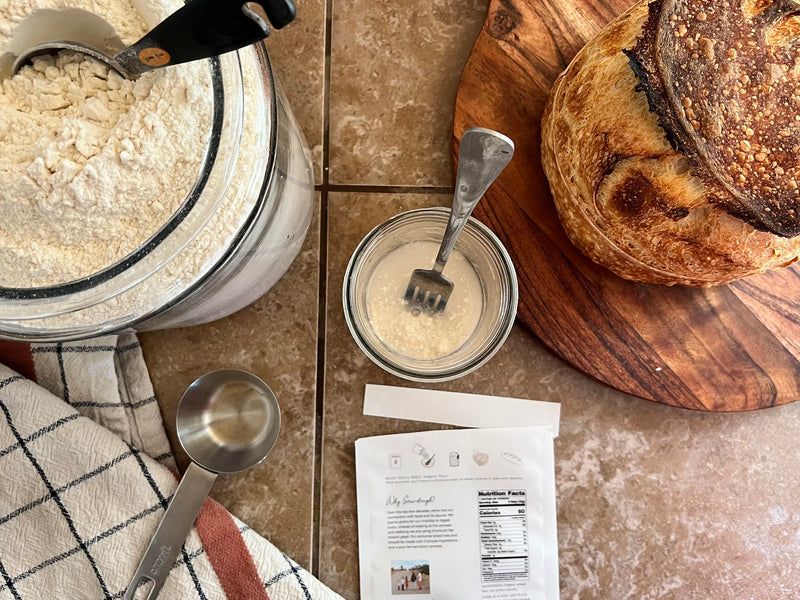 Dehydrated Sourdough Starter She's Rooted Home | Artesian Style Dehydrated Wild Yeast For Baking Sourdough Bread | Perfect for Pizza, Scones, Crackers,Focaccia, & More | Gut Healthy Organic Non-GMO Traditional Bread - BeesActive Australia