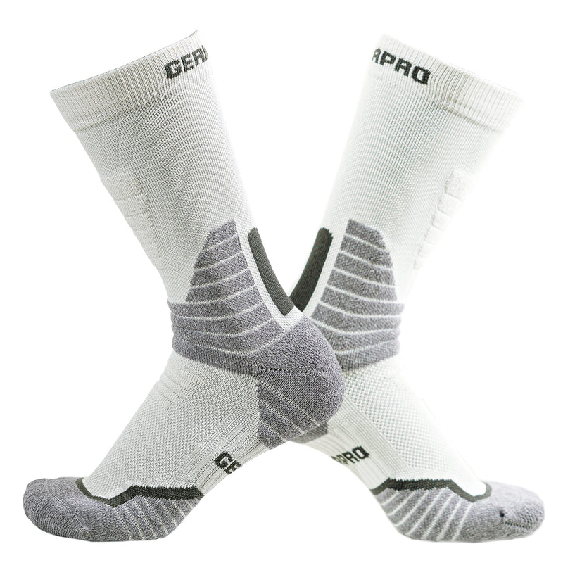 GermaPro Hiking Work Boot Socks for Men & Women w/Anti-Stress Moisture Wicking Germanium & Coolmax All Season 2 pairs Large - BeesActive Australia