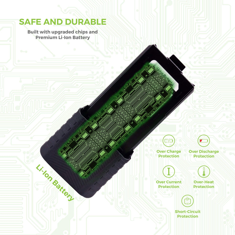 [AUSTRALIA] - BaoFeng, BTECH BL-5L 3800mAh Li-ion Battery Pack, High Capacity Extended Battery for UV-5X3, BF-F8HP, and UV-5R Radios (BL-5 BaoFeng Battery Series) BL-5L Extended Li-ion Battery Pack Standard Packaging 