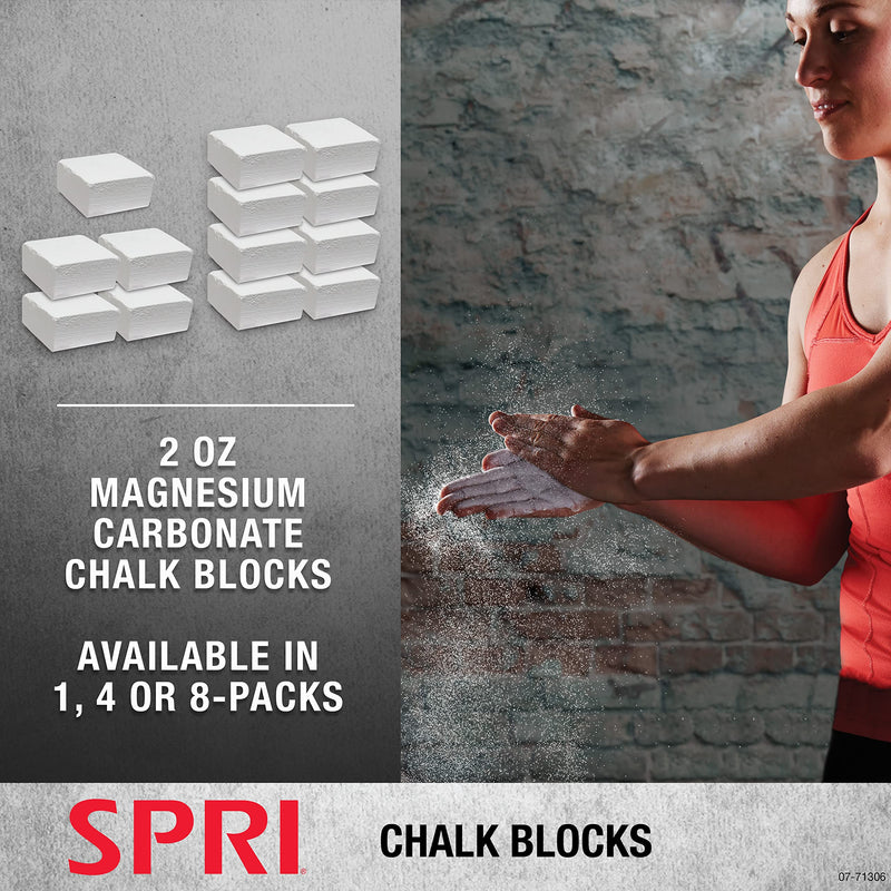 Spri Chalk Block, Chalk Ball & Liquid Chalk For Gymnastics, Rock Climbing, Bouldering, Weight-Lifting, Crossfit – Single pack - BeesActive Australia