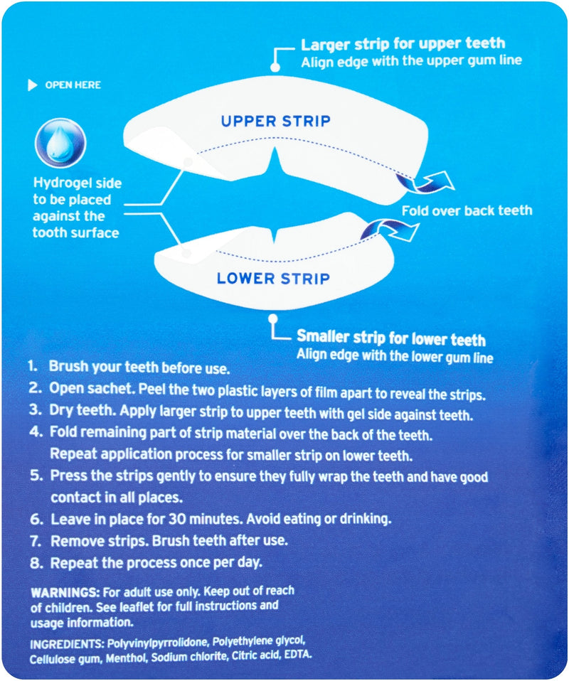 Wisdom Intense White - Teeth Whitening Strips (6 Shades Whiter in 7 Days) - BeesActive Australia