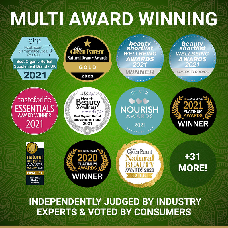 Organic Green Tea Extract Capsules - Certified Organic by Soil Association | 100% Natural Supplement | Natural Low Caffeine Source | Vegan | Ayurveda | 60 Easy Swallow Green Tea Tablets | Made in UK 60 Count (Pack of 1) - BeesActive Australia