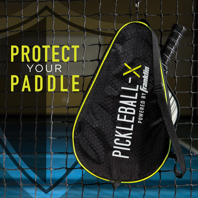 Franklin Pickleball-x Single Paddle Carry Bag - Official Bag of The US Open Black/Optic Yellow - BeesActive Australia