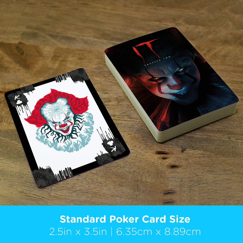 AQUARIUS IT Playing Cards - IT Movie Themed Deck of Cards for Your Favorite Card Games - Officially Licensed IT Merchandise & Collectibles - Poker Size with Linen Finish - BeesActive Australia