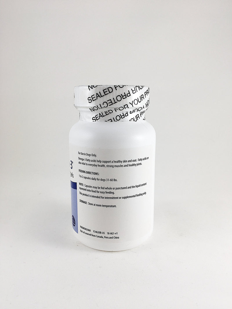 Derma-3 Softgels For Medium Breeds, 60 Capsules - BeesActive Australia