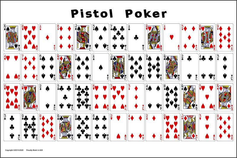 EZ2C Targets Pistol Poker (20 Pack) Playing Cards Fun Shooting Game - BeesActive Australia