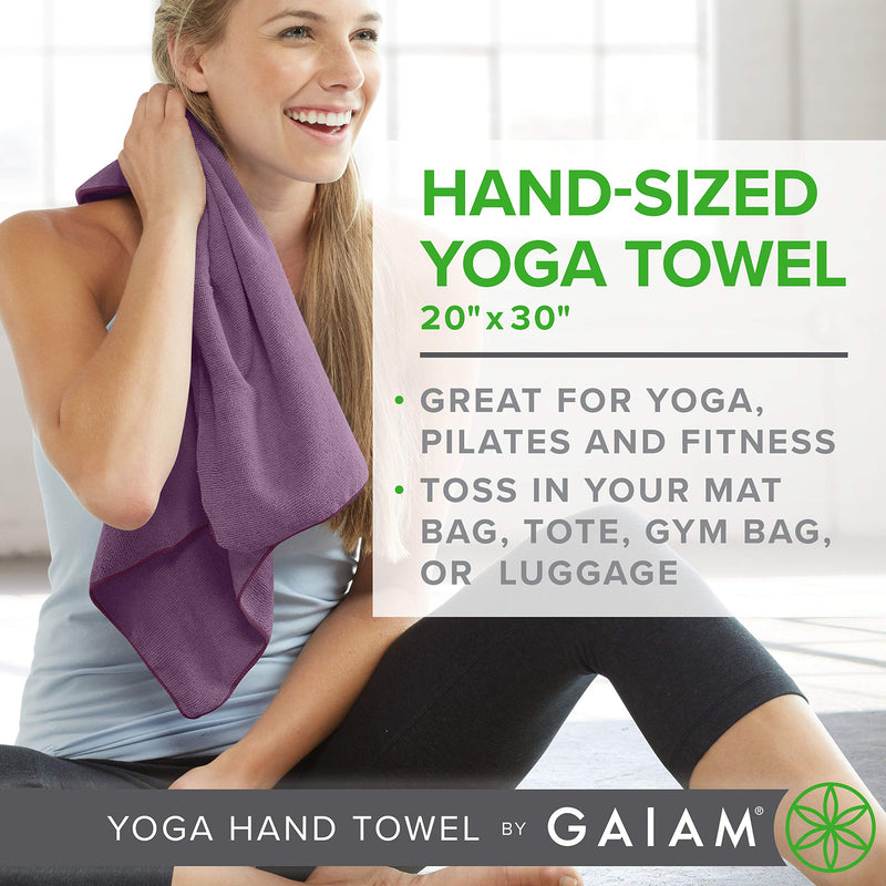 Gaiam Yoga Hand Towel Blue Shadow - BeesActive Australia