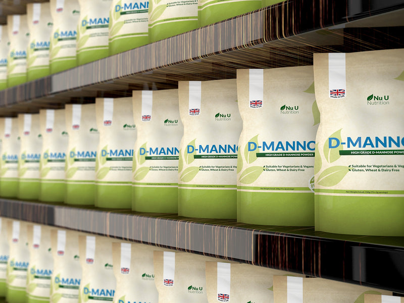 D-Mannose Powder | 150g (75 Servings) | Allergen Free | Suitable for Vegetarians & Vegans | Made in The UK by Nu U Nutrition - BeesActive Australia