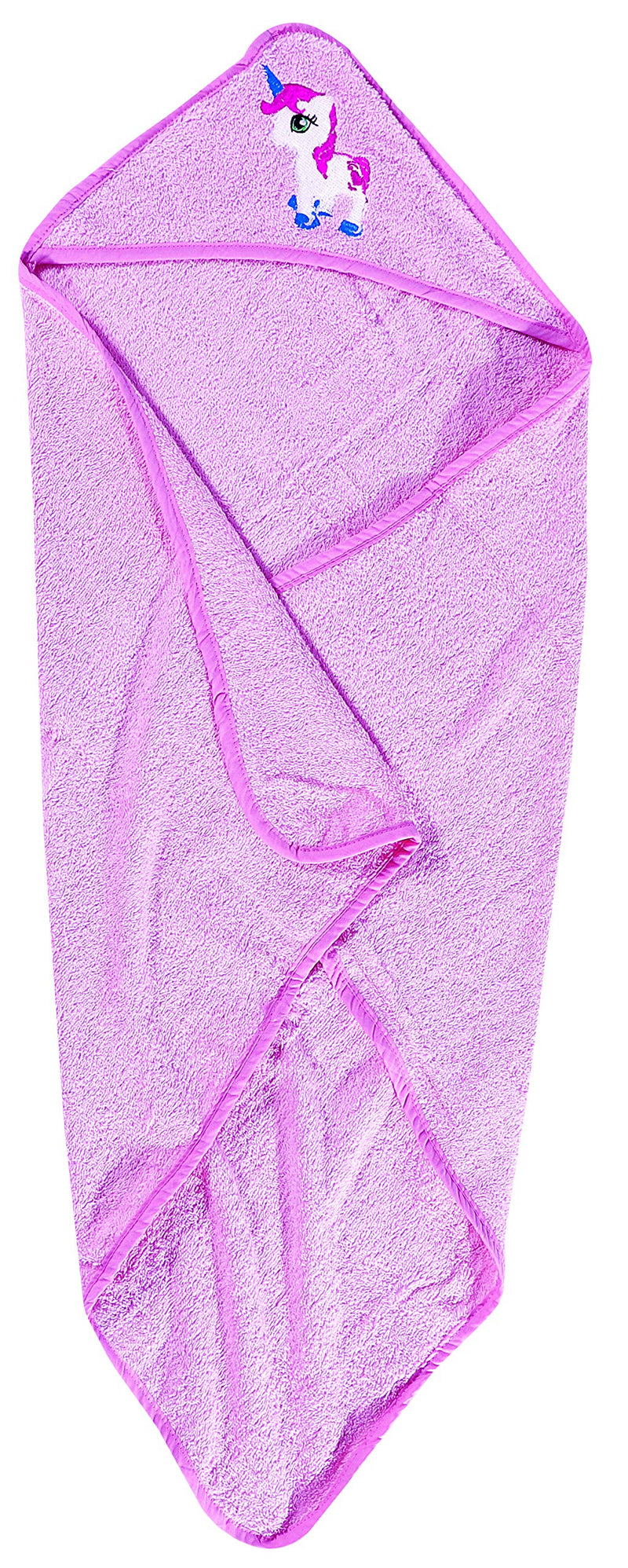 Baby Hooded Bath Towel For kids and New Babies Soft Thick Abosrbent Towel With Hood For New Born Essentials, Pink - 75 x 78 cm 75x78 cm (Pack of 1) - BeesActive Australia