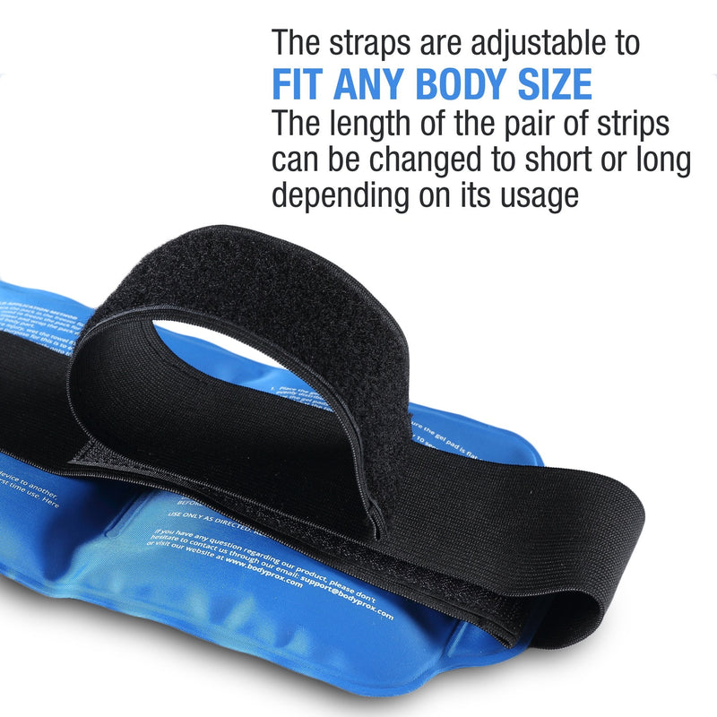 Pain Relief Ice Pack with Strap for Hot & Cold Therapy, Microwave Heat Pad for Back Shoulder, Neck, Waist, Calves and Hip - BeesActive Australia