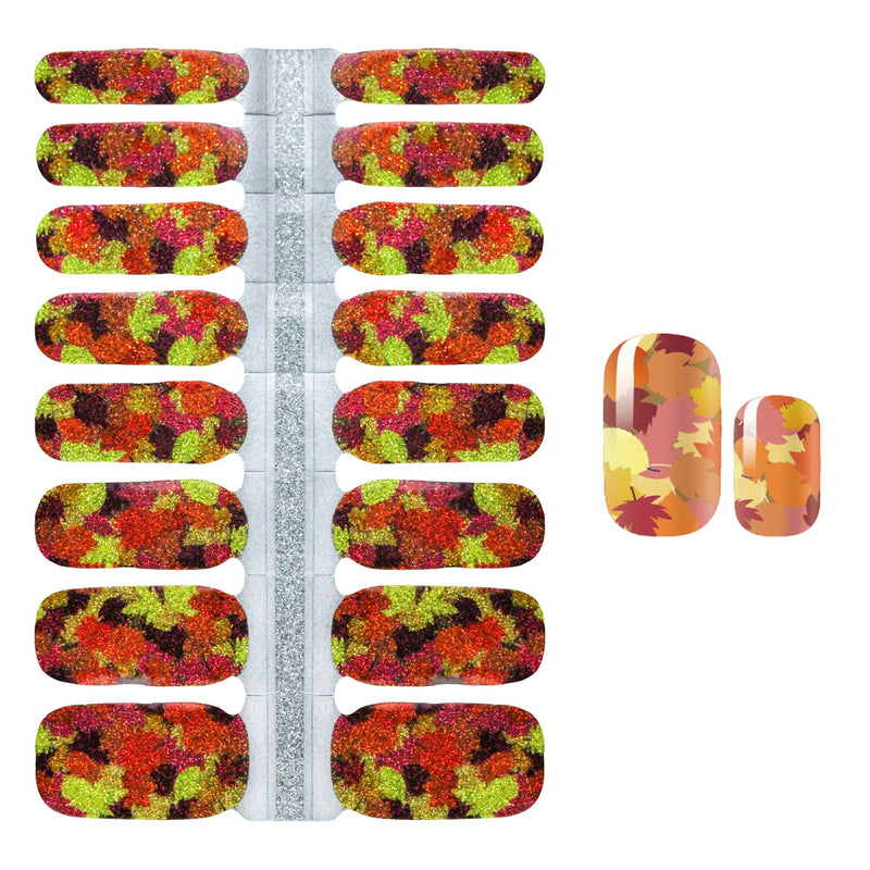 WOKOTO 5 Sheets Adhesive Nail Art Polish Stickers Tips With 1Pc Nail File Starry Sky Nail Wraps Decals Strips Set Manicure Accessories KIT2 - BeesActive Australia