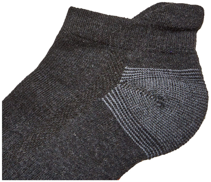 Merrell Men's Cushioned With Repreve Hiker Socks Low Cut Small Black Heather - BeesActive Australia