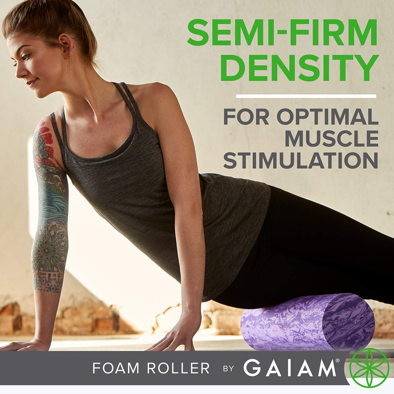 Gaiam Restore Muscle Massage Therapy Foam Rollers (18 Inch & 36 Inch) 18" Roller (Green) - BeesActive Australia