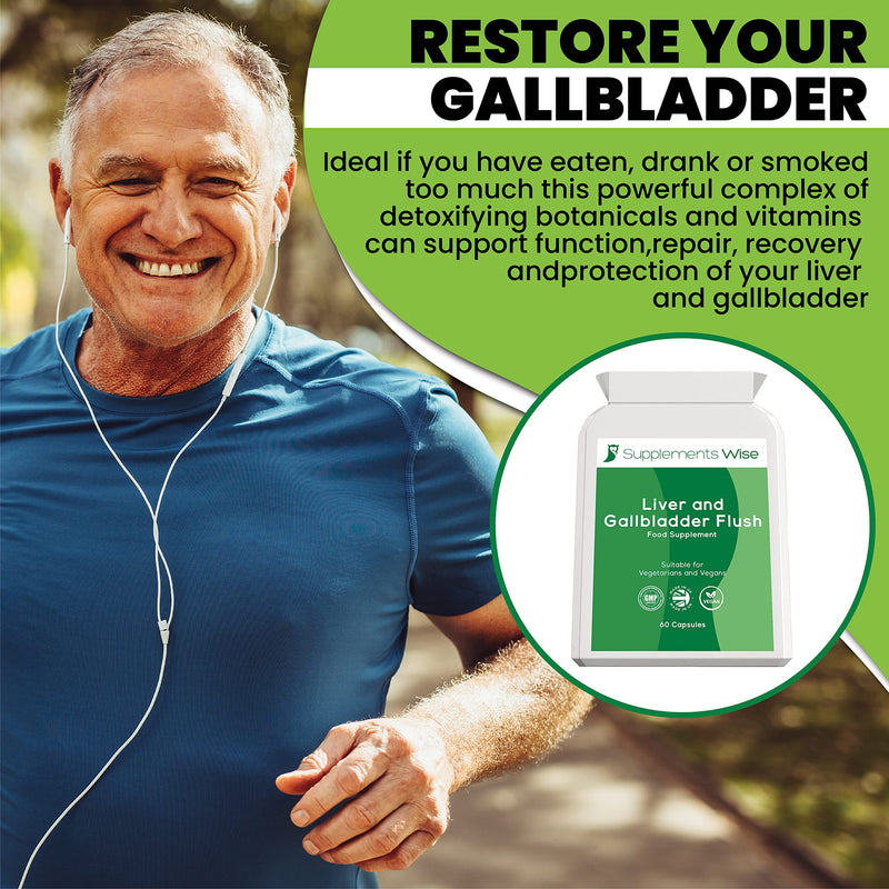 Liver and Gallbladder Flush - 60 Capsules - Powerful Liver Support Supplements - Liver Cleanse Detox and Repair Complex - 12 Ingredient Liver Detox Formula Inc Choline - Liver Tablets Supplements - BeesActive Australia
