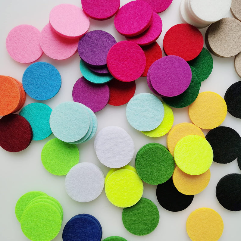 260 Pcs 30mm Aromatherapy Diffuser Pad Round Fibre Replacement Refill Pads Essential Oil Diffuser Pad Air Freshener 20 Colors Accessories - BeesActive Australia