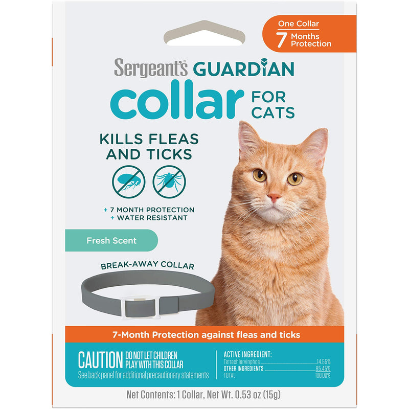 Sergeant's Guardian Flea & Tick Cat Collar, 1 Count - BeesActive Australia