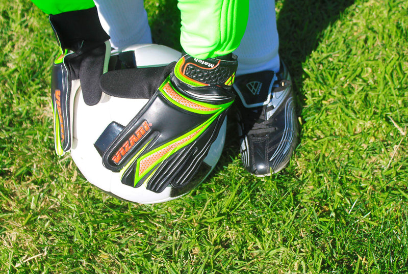 Vizari Junior Match Glove 5 Black/Orange/Green - BeesActive Australia