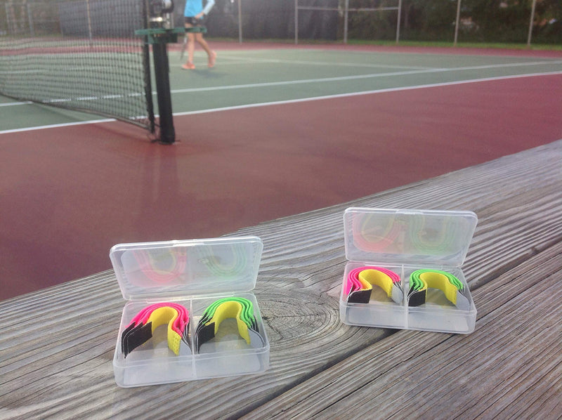 [AUSTRALIA] - izzers Tennis Score Keeper, Mark and See The Score Easily, 2-Pack, Patented pink/green/yellow 