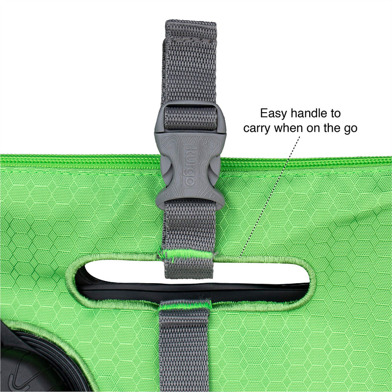 Kurgo Go Shower for Dogs, Camping Shower for Pets, Outdoor Dog Shower, Hiking, Camping, Beach Shower, Portable, Holds 6L of Water, Green - BeesActive Australia