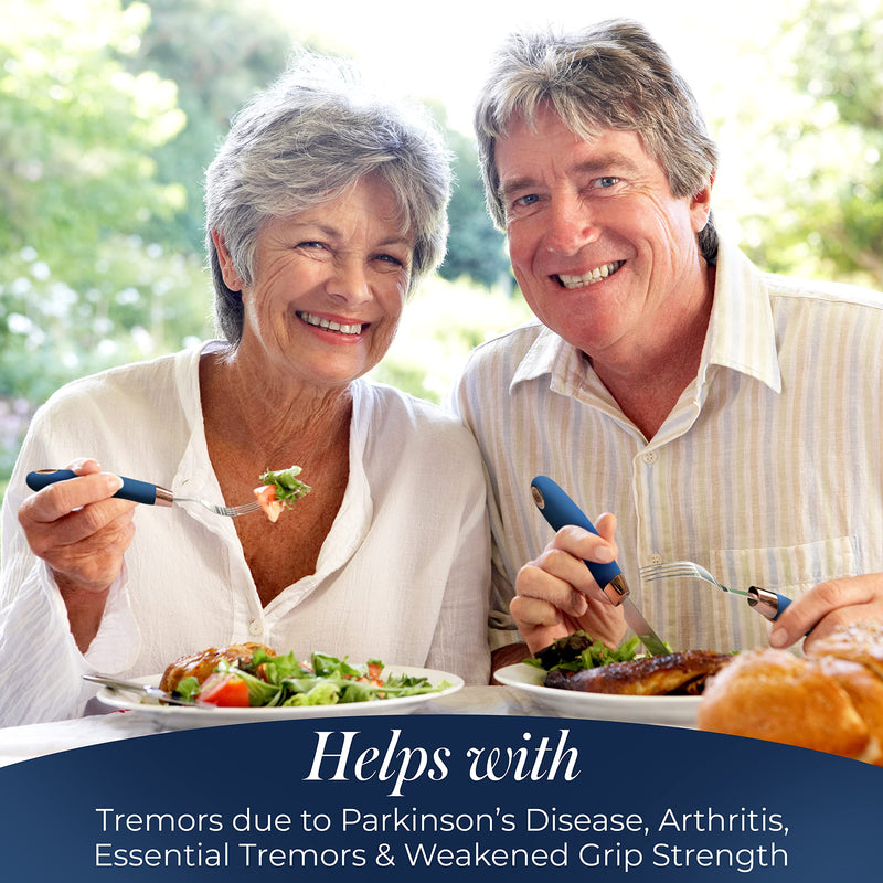 iMedic Designer Easy Grip Cutlery for Adults - 1 Set of Utensils for the Elderly with Adaptive Needs - Eating Utensils for Disabled People and with Parkinson's - Non-weighted Utensils for Hand Tremors Single - BeesActive Australia