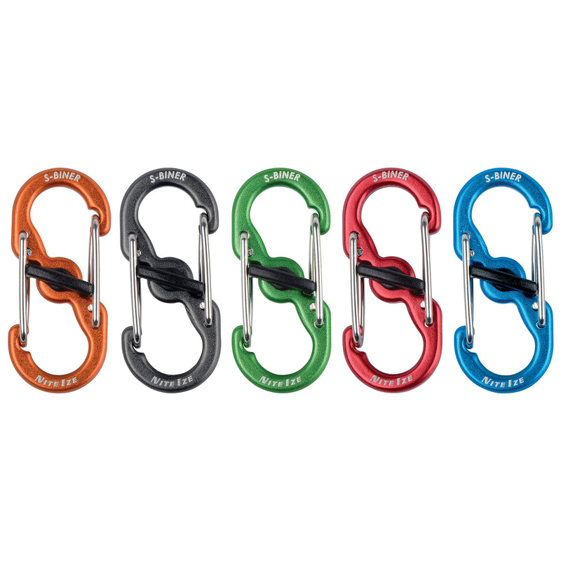 Nite Ize Locking S-Biner MicroLock Key Holder Storage hook Assorted - BeesActive Australia