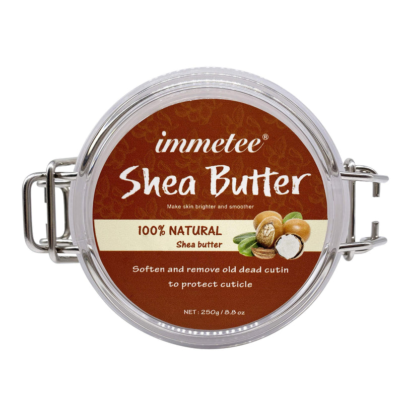 immetee Shea Butter Body Scrub, Hydrating & Exfoliating Skin Scrub, Tighten Pores, Eliminate Back Acne, Black Joints & Dry Skin, Dirt & Oil Remover Scrub（NET:250g/8.8oz） - BeesActive Australia