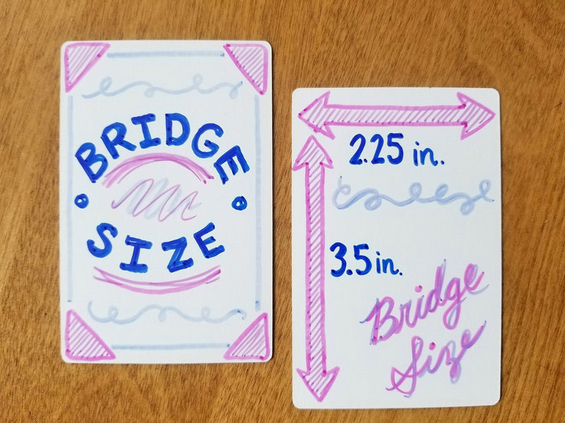 Blank Playing Cards (Bridge Size & Matte Finish) 2.25" x 3.5", 200 Blank Bridge Cards, Casino Cards, Flash Cards, Board Game Cards, Magic Cards, DIY Project 200 Matte Finish Cards - BeesActive Australia