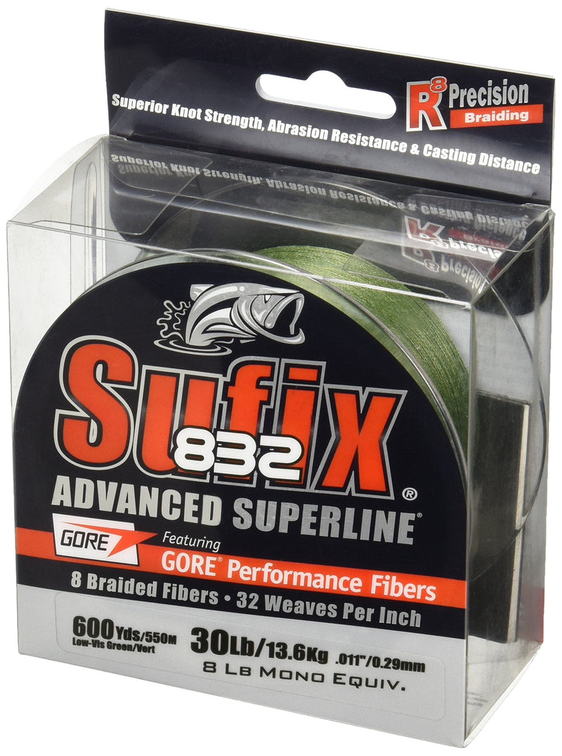 Sufix 832 Braid Line-600 Yards (Green, 30-Pound) - BeesActive Australia