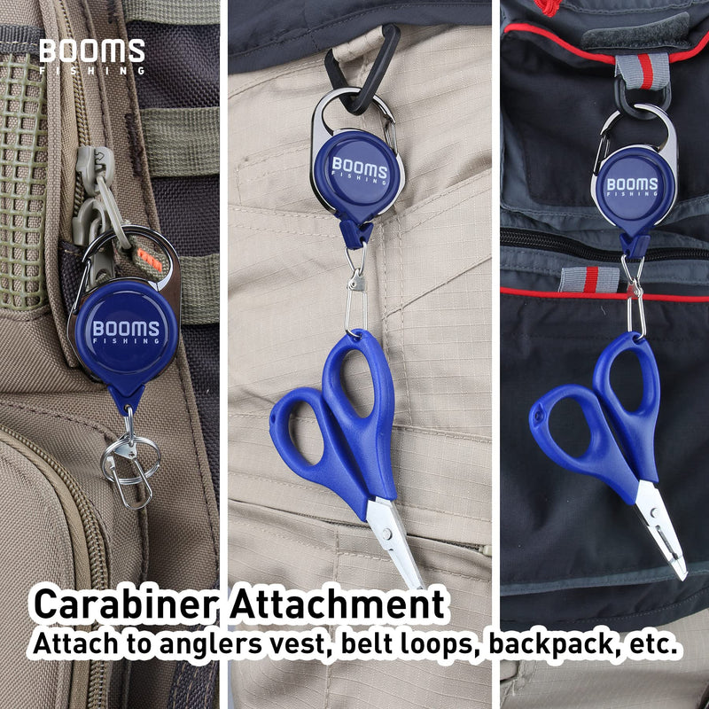 Booms Fishing RG1 Fly Fishing Zinger Retractor 3 pcs Blue - BeesActive Australia