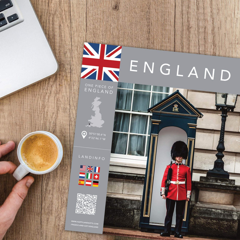 happylandgifts® A real piece of land | Nice gift for Birthday - Anniversary - Wedding - Mother's and Father's Day | 12 countries available | Personalized Land Owner's Certificate | ENGLAND (UK) | for mum, dad, brother, sister, husband, wife England (Uk) - BeesActive Australia