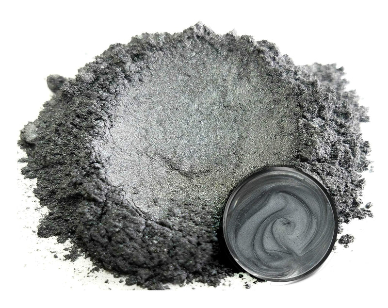 Mica Powder Pigment “Shadow Grey” (25g) Multipurpose DIY Arts and Crafts Additive | Woodworking, Epoxy, Resin, Natural Bath Bombs, Paint, Soap, Nail Polish, Lip Balm (Shadow Grey, 25G) Shadow Grey - BeesActive Australia