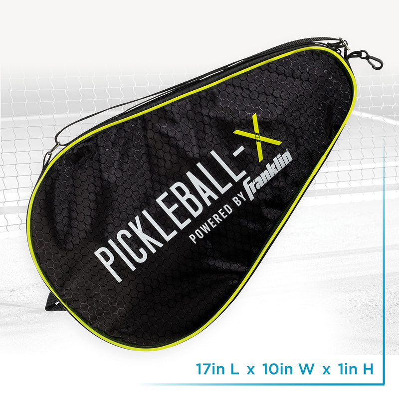 Franklin Pickleball-x Single Paddle Carry Bag - Official Bag of The US Open Black/Optic Yellow - BeesActive Australia