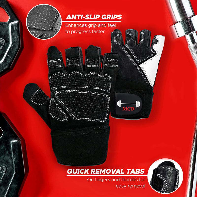 Weight Lifting Gloves with Wrist Support and Full Palm Protection | Workout Gloves with Anti-Slip Grip and Breathable Fabric | Gym Gloves for Weight Lifting, Cycling, Gym Training, Fitness and More Medium - BeesActive Australia